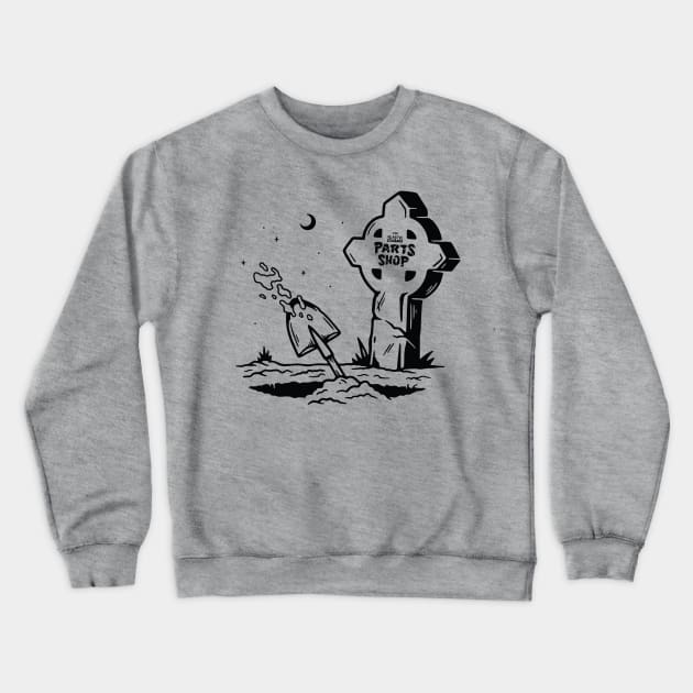 Diggin' Through Parts Crewneck Sweatshirt by plasticcaskets